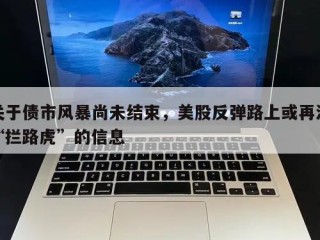 关于债市风暴尚未结束，美股反弹路上或再添“拦路虎”的信息