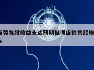 麦当劳每股收益未达预期但同店销售额增长3.6%