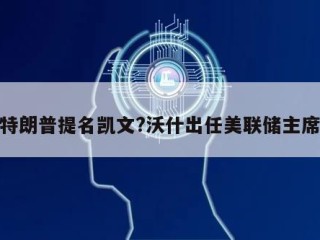 特朗普提名凯文?沃什出任美联储主席